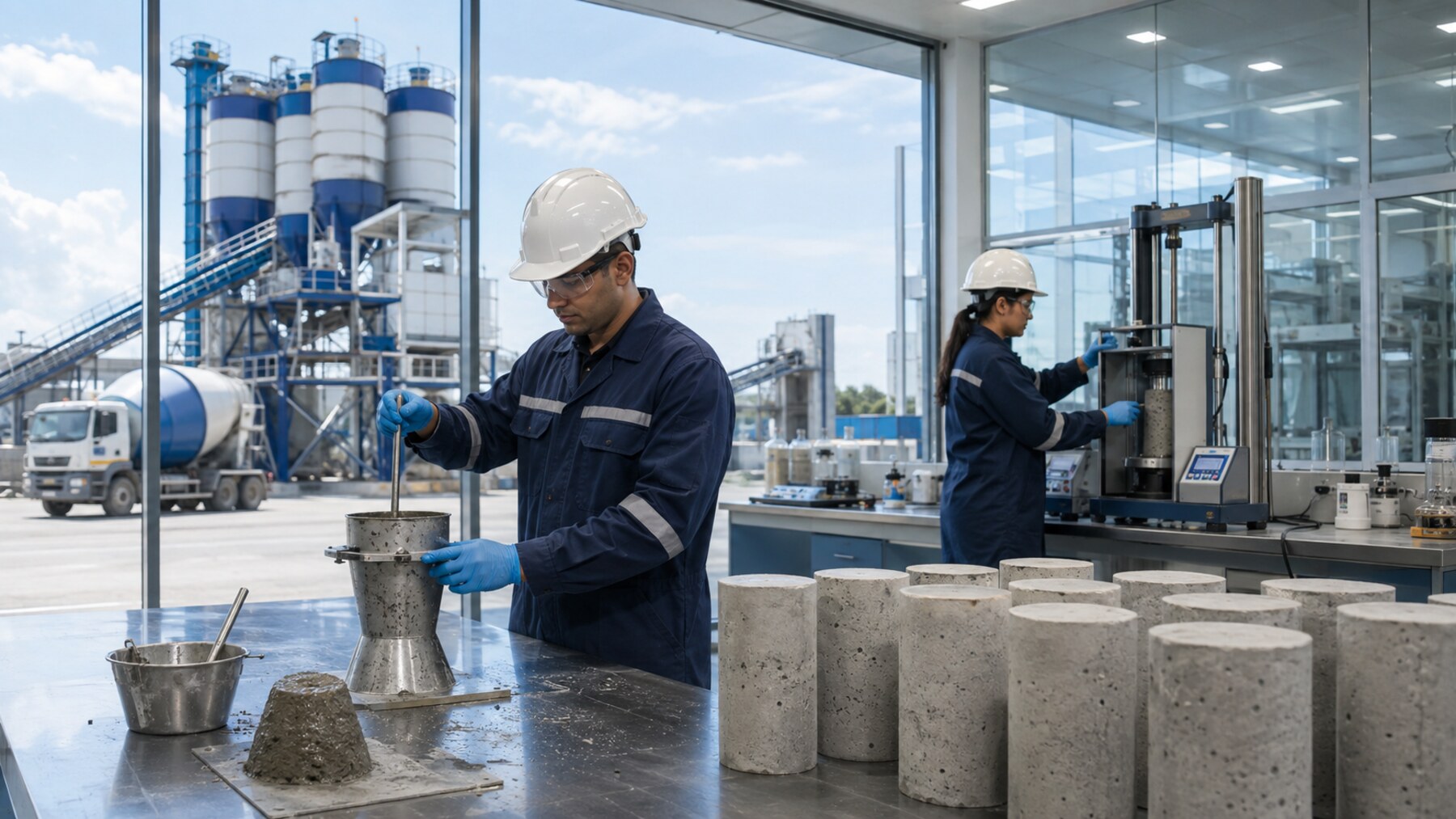 NanoChem beton teknolojileri laboratuvarını temsil eden görsel